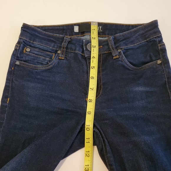 KUT FROM THE KLOTH | CONNIE ANKLE STEP HEM DARK WASH DENIM BLUE SKINNY JEANS 00 - Picture 15 of 17